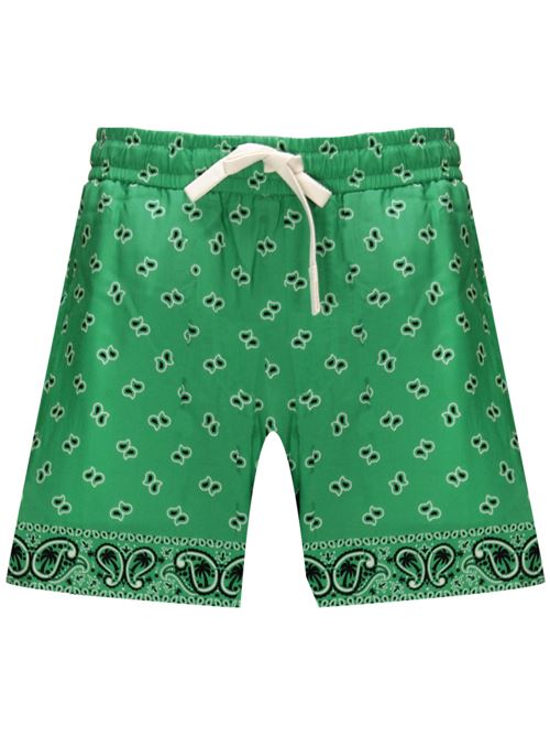 Shorts with paisley print PALM ANGELS | PMCB034S24FAB0055555